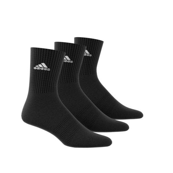 Adidas Crew 3-Pack Socken Schwarz - Bild 1