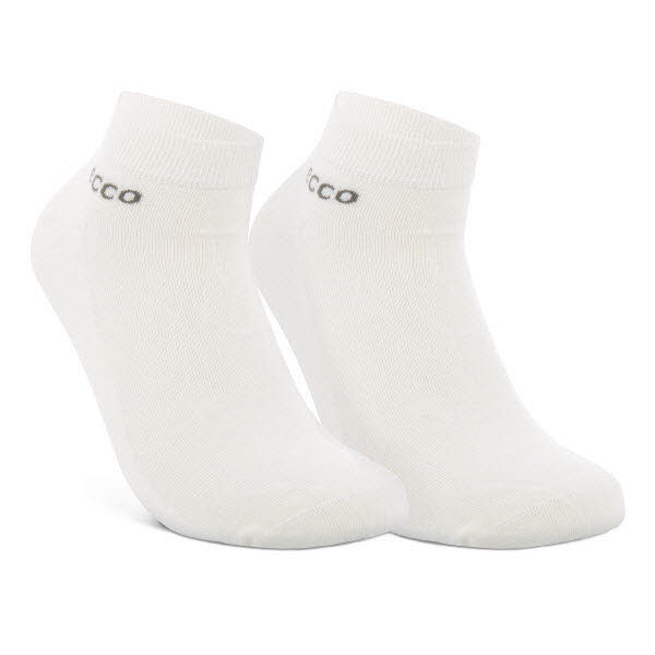Ecco Linglife Low Cut 2-Pack Socken Weiß