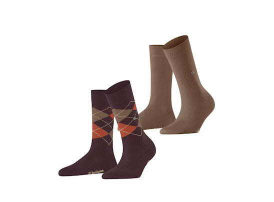 Burlington Socken 2-Pack Bordeaux - Bild 1