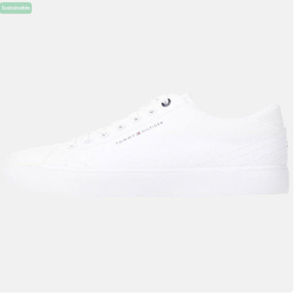 Tommy Hilfiger Leinenschuh Weiß - Bild 1