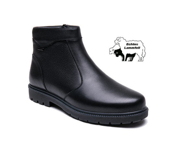 Stiefel Lammfell Schwarz