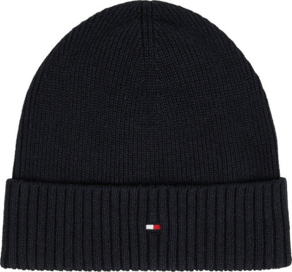 Tommy Hilfiger TH FLAG PIMA COTTON BEANIE Mütze Blau - Bild 1