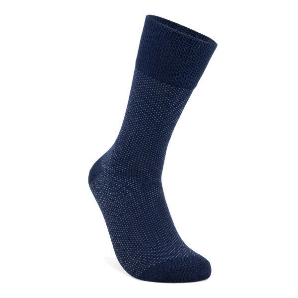 Ecco Classic Birdseye Mid Cut Socken Blau