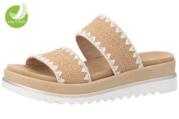 Remonte Pantoffel Beige - Bild 1