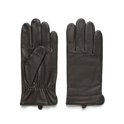 Ecco Mens Minimal Gloves Handschuhe Leder Braun - Bild 1