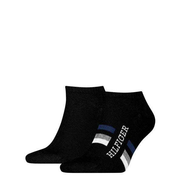 Tommy Hilfiger Sneakersocken 2-Pack Schwarz - Bild 1