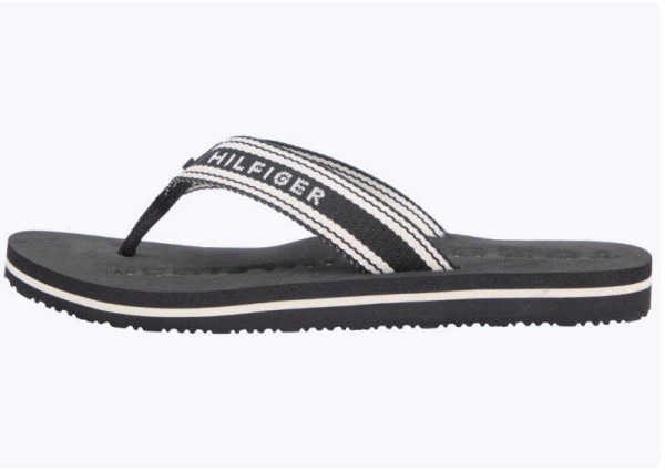 Tommy Hilfiger Zehentrenner-Pantoffel Schwarz