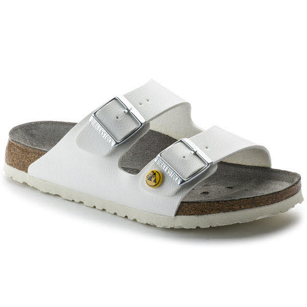 Birkenstock ARIZONA ESD BF Pantoffel "Normal" Weiß