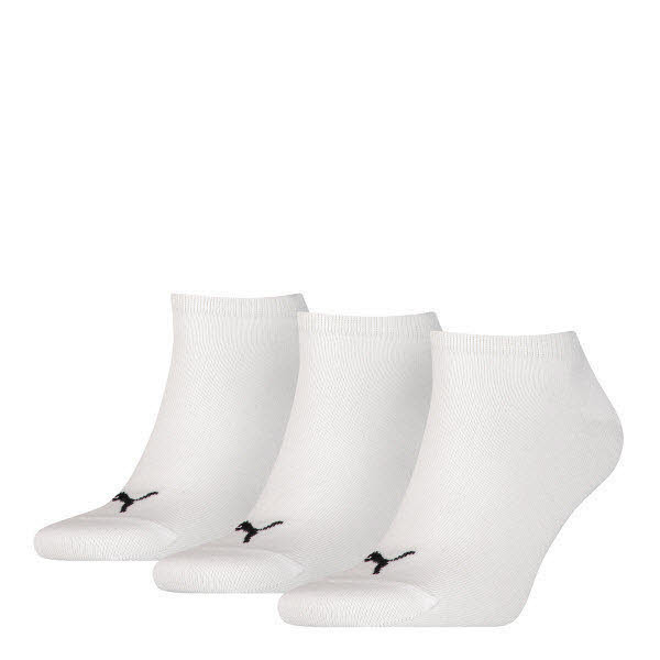 Puma Unisex Sneaker Plain Sneakersocken 3-Pack Weiß