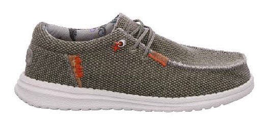 Leinenschuh Braun