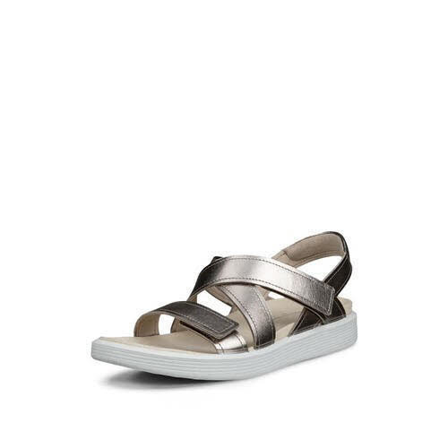 Ecco SOFT SANDAL W CROSS Sandale Silber