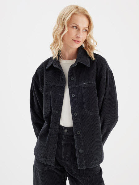 C.O.J. Denim Jacke Cord Grau - Bild 1