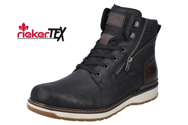 Rieker 3944000 394 Schnürboot Schwarz - Bild 1