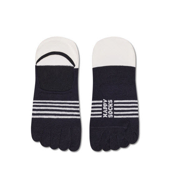Happy Socks Five Toes Sneakersocken Schwarz