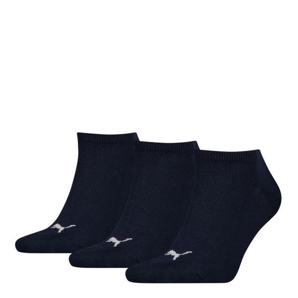 Puma Unisex Sneaker Plain Sneakersocken 3-Pack Blau