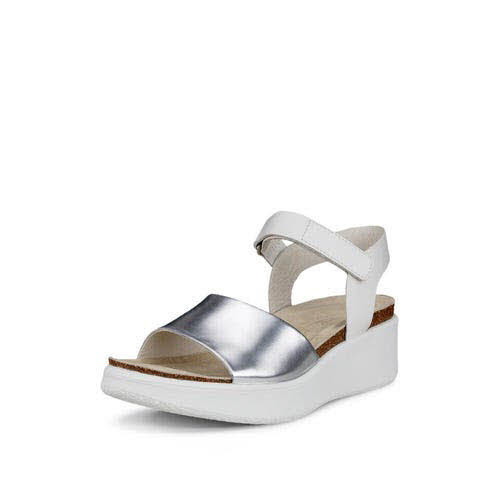 Ecco Flowt Sandale Silber