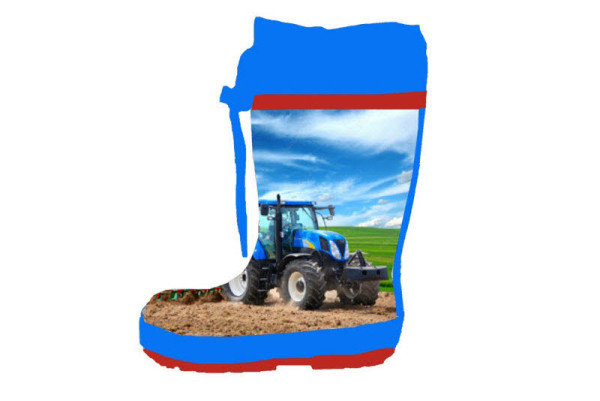 Spirale Gummistiefel Blau