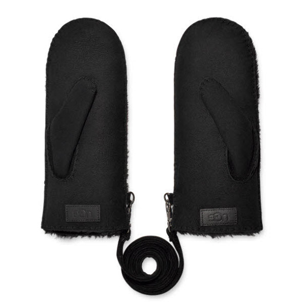UGG W Exposed Sheepskin Mitten Fäustlinge Lammfell Black - Bild 1