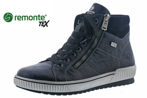 Remonte D077201 D07 Hi Top Sneaker, Warmfutter Schwarz - Bild 1