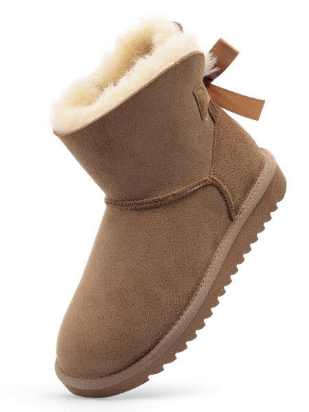 Ara ALASKA Stiefel Echt Lammfell Cognac - Bild 1