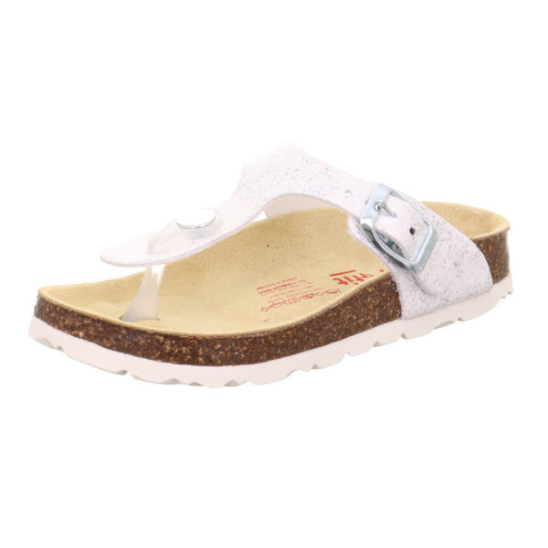 Superfit Zehentrenner Pantoffel Weiß