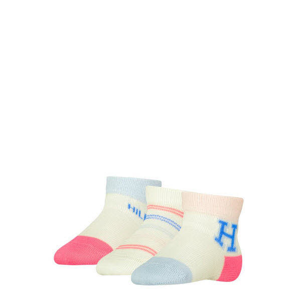 Tommy Hilfiger Newborn Socken 3-Pack Rosa - Bild 1