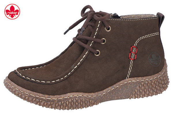 Rieker 52323-45 Schnürschuh Grau