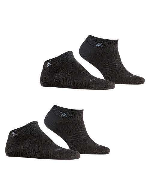 Burlington Sneakersocken 2-Pack Schwarz - Bild 1