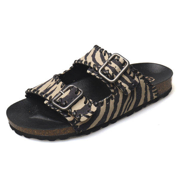 Verbenas Pantoffel Schwarz