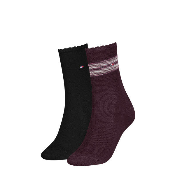 Calvin Klein Socken 2-Pack Bordeaux - Bild 1