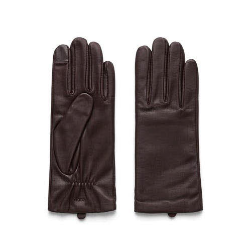 Ecco Gloves Plain Handschuhe Leder Braun - Bild 1