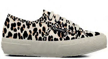 Superga 2750 LIGHT LEOPARD Leinenschnürer Schwarz - Bild 1