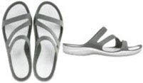 Crocs Swiftwater Sandal Pantoffel Grau