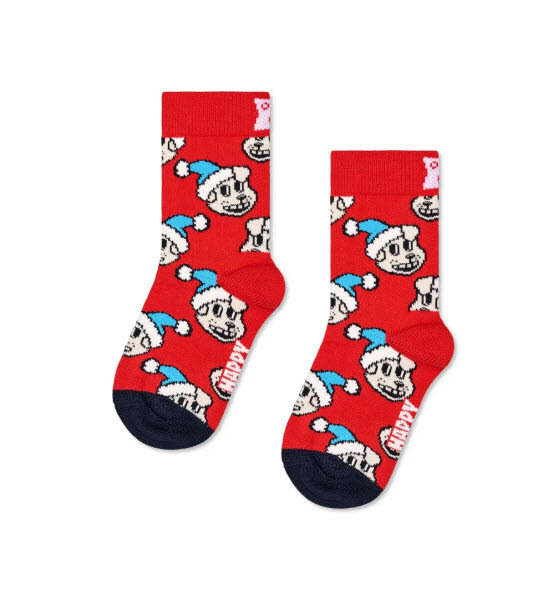 Happy Socks Holiday Dog Socken Rot