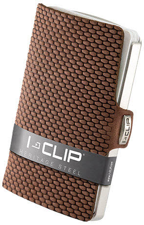 I-Clip Steel Blasted Milanaise I-Clip, Leder Braun