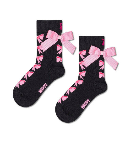 Happy Socks Kids Bow Socken Schwarz - Bild 1