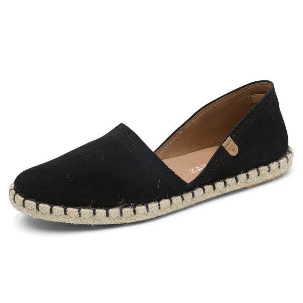 Verbenas Espadrille Schwarz