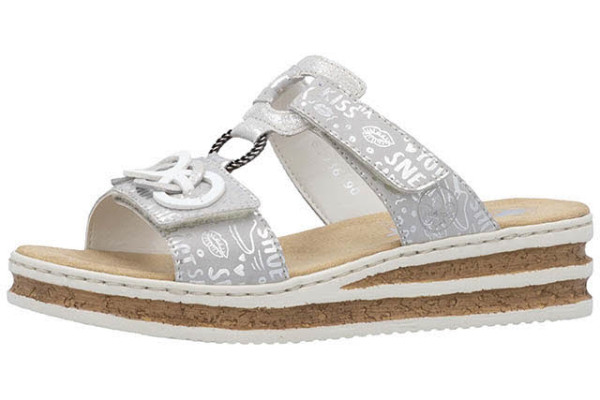Rieker Pantoffel Silber - Bild 1