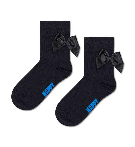 Happy Socks Bow 1/2 Crew Socken Schwarz - Bild 1
