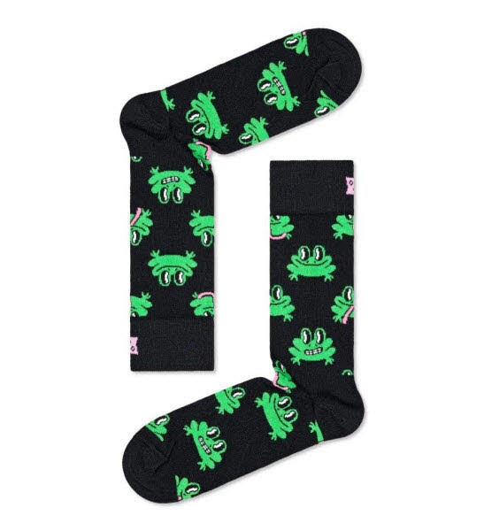 Happy Socks Frosch Socken Schwarz
