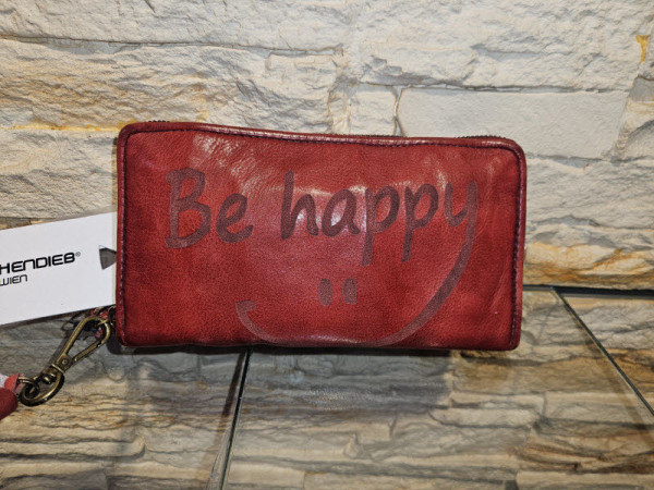 Taschendieb Mit Schrift Geldbörse Rot