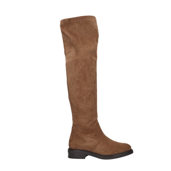 la strada Overknee Stiefel Taupe