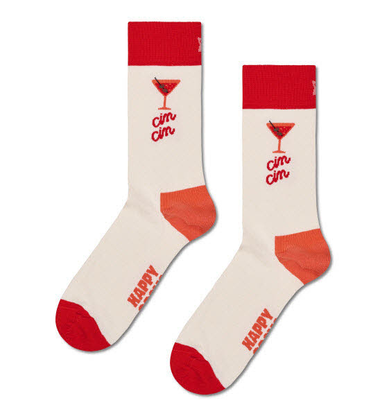 Happy Socks Cin Cin Socken Weiß