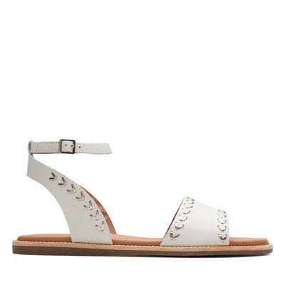 Clarks Maritime May Sandale Weiß