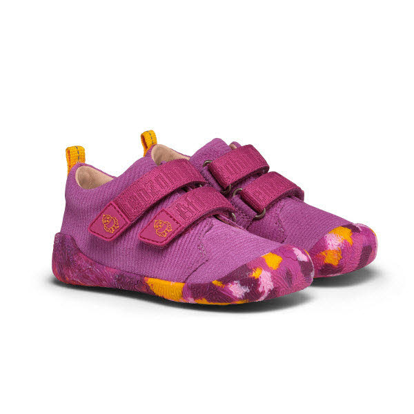 Affenzahn Leder Walky Lauflernschuh Pink - Bild 1