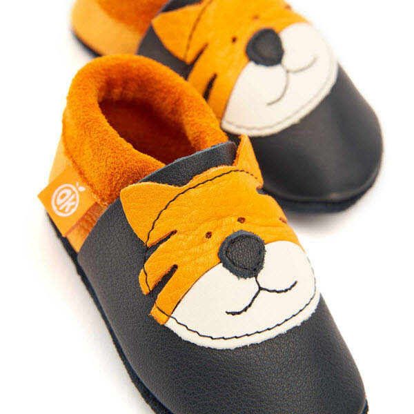 Orangenkinder Tiger Tom SOFT Hausschuh Blau - Bild 1