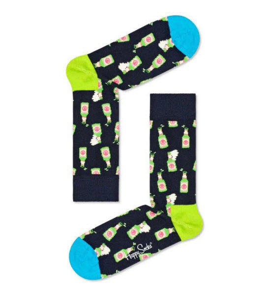 Happy Socks Beer Socken Schwarz