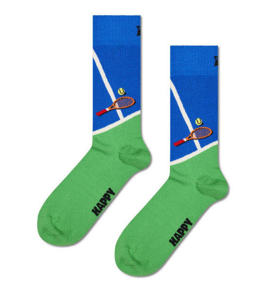 Happy Socks Tennis Socken Blau