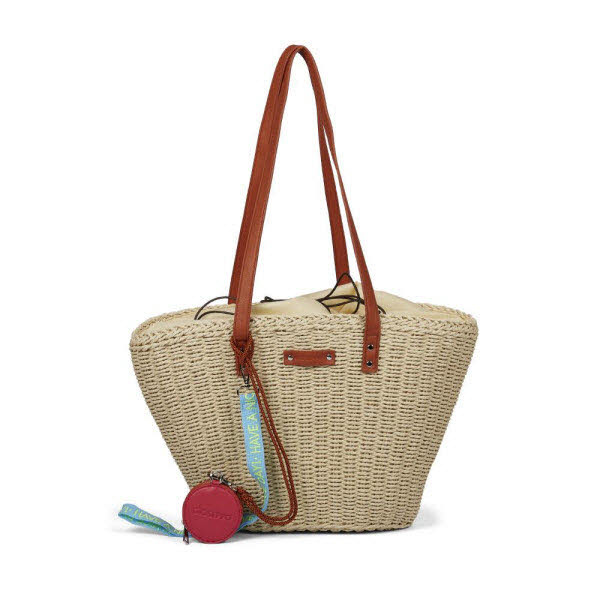 Gioseppo Strohtasche Beige