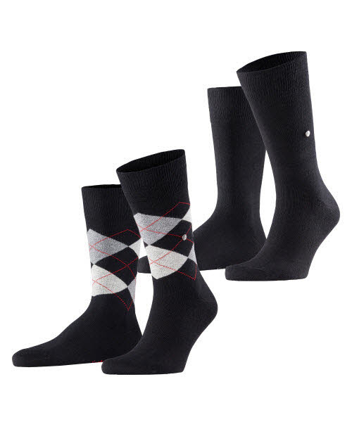 Burlington Socken 2-Pack Schwarz - Bild 1